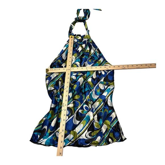 IZ BYER CALIFORNIA Size Large Vintage Baby Doll Halter Tie Up BackLess - Picture 3 of 4